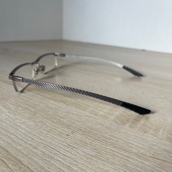 Ray-Ban RB8406 2502 Eyeglasses Carbon Fiber Silver PARTS Only 53-17-140 - Picture 8 of 11